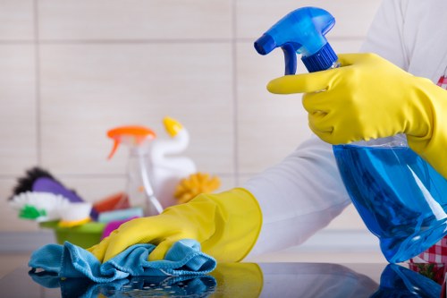 Bathroom and kitchen cleaning for a South Kensington property