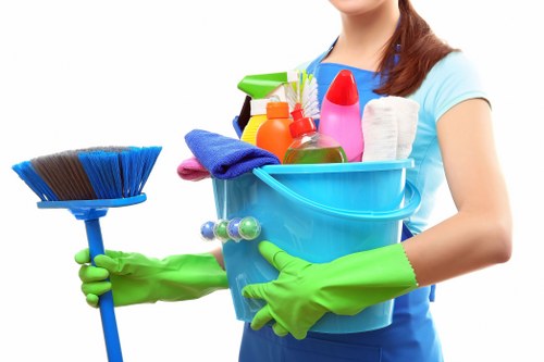 Local cleaning team servicing a South Kensington business outside opening hours
