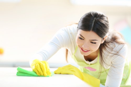 Furniture and household items being cleared from a central London flat