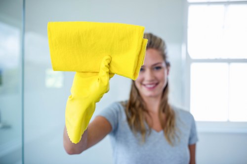 Careful stain cleaning on a carpet in a South Kensington home