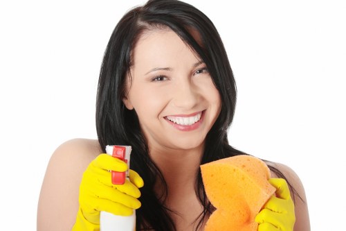 Detailed cleaning of renovated interior surfaces in South Kensington