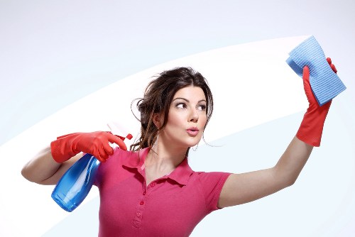 Professional cleaners following a responsible safety policy