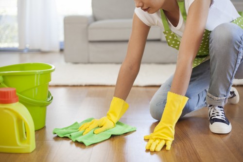 Professional cleaning of a townhouse patio in South Kensington